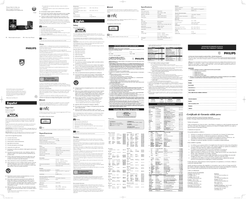 Page 1 de la notice Guide de démarrage rapide Philips FX20