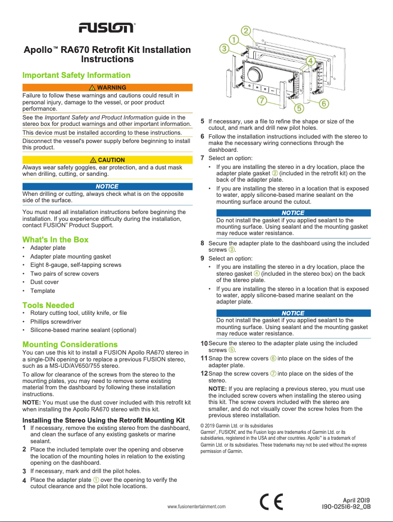 Imagen de la primera página del manual del dispositivo Apollo MS-RA670