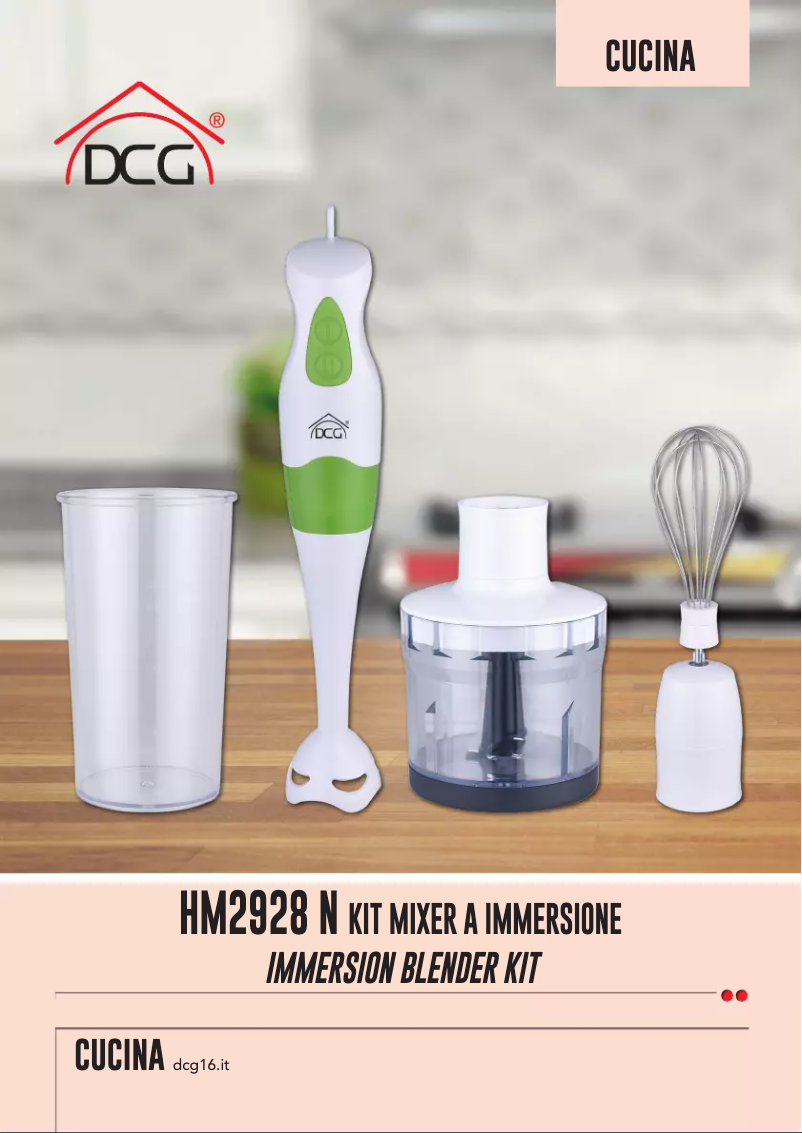 Page n°1 - Manuel utilisateur DCG HM2928 N