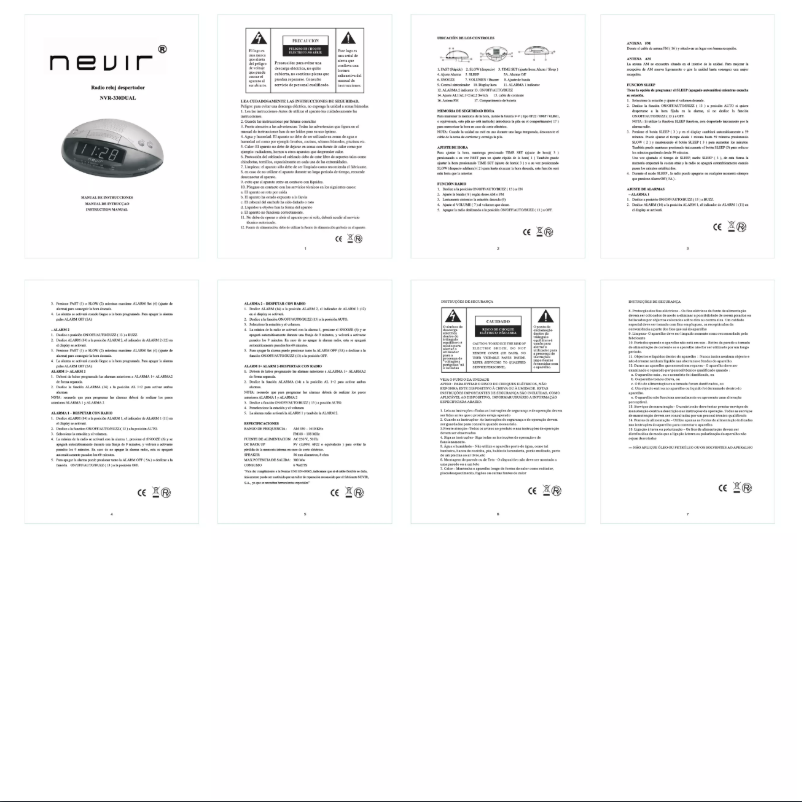 Image de la première page du manuel de l'appareil NVR-330DUAL