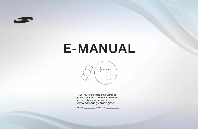 Image de la première page du manuel de l'appareil PS51F4905AK