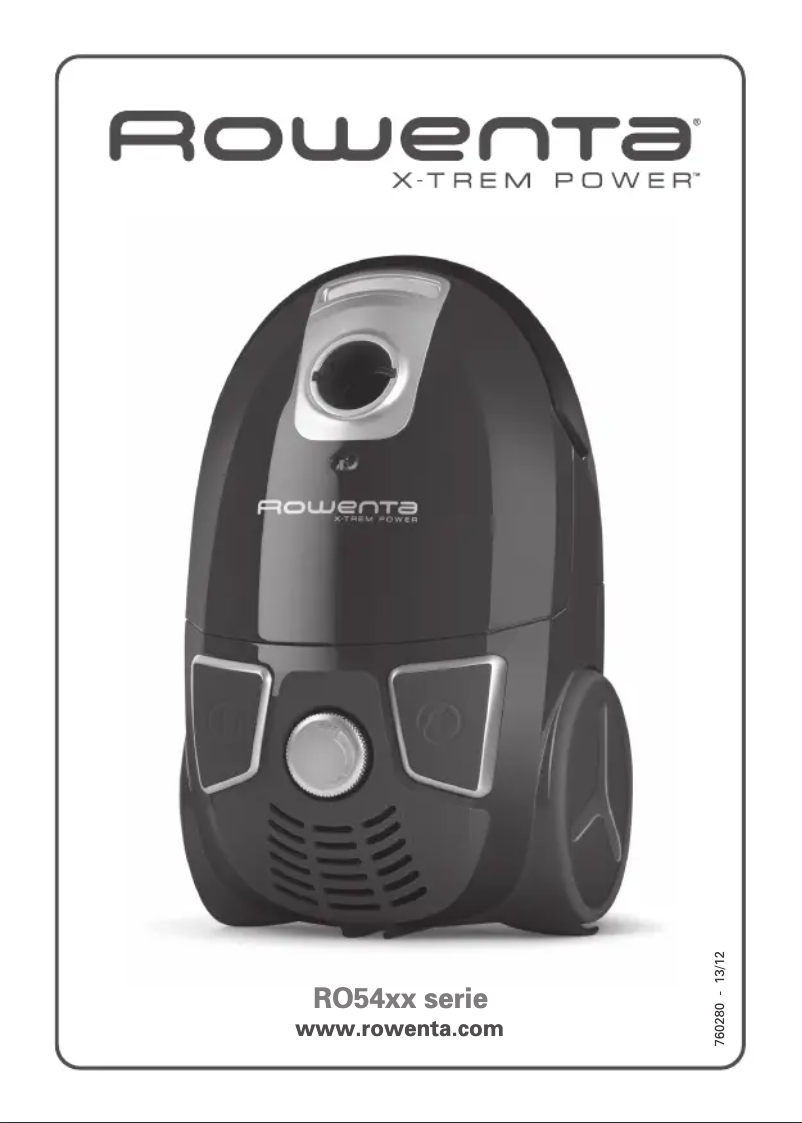 Image de la première page du manuel de l'appareil X-Trem Power RO5423EA