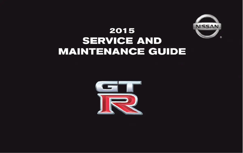 Page 1 of the manual Use and Maintenance Manual Nissan GT-R (2015)