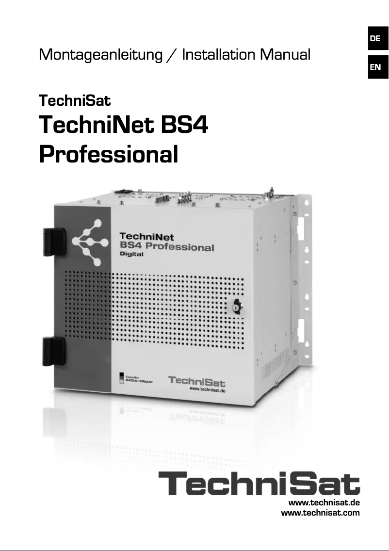 Image de la première page du manuel de l'appareil TechniNet BS4 Professional