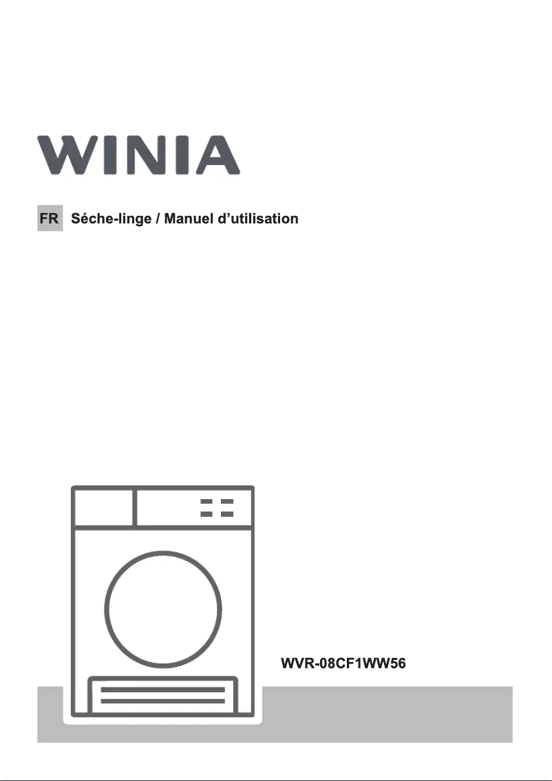 Page n°1 - Manuel utilisateur Winia WVR-08CF1WW56