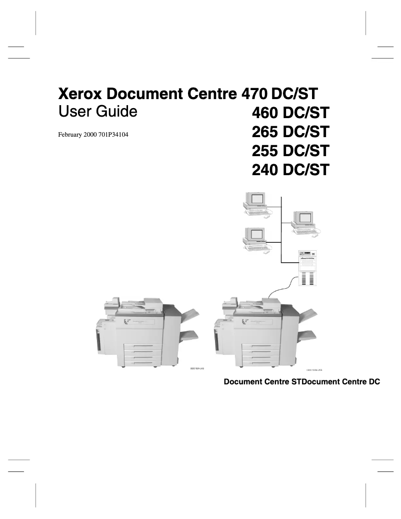 Image de la première page du manuel de l'appareil Document Centre 255