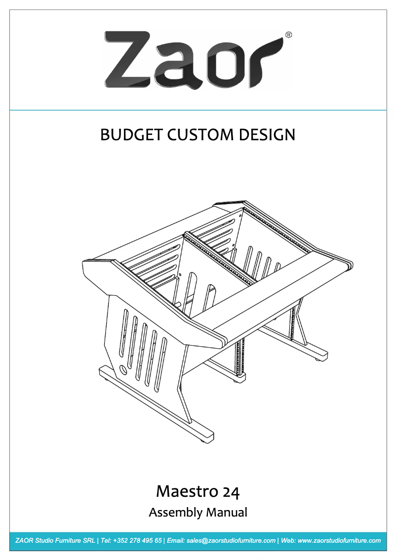 Image de la première page du manuel de l'appareil Maestro 24