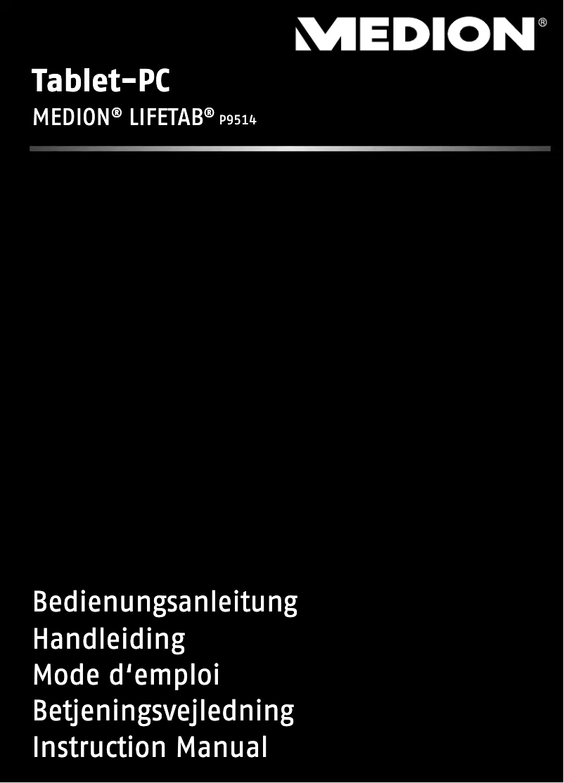 Página 1 del manual Manual de usuario Medion Lifetab P9514