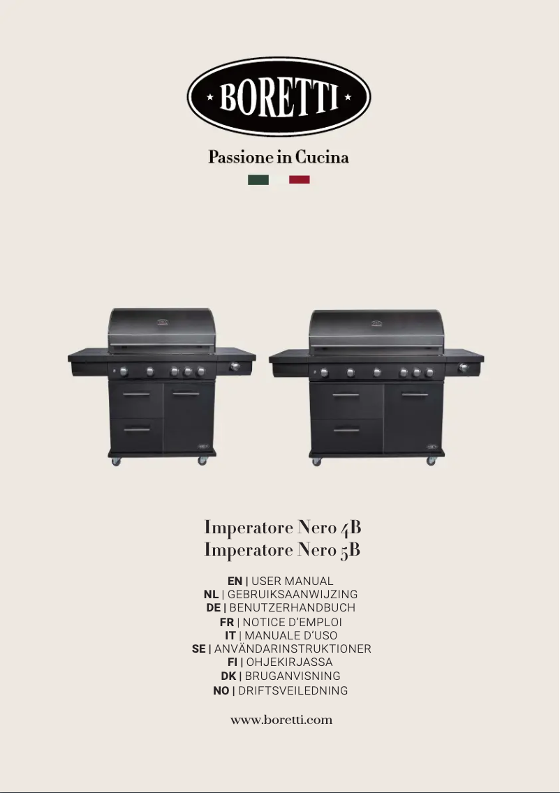 Image de la première page du manuel de l'appareil Imperatore Nero 5B