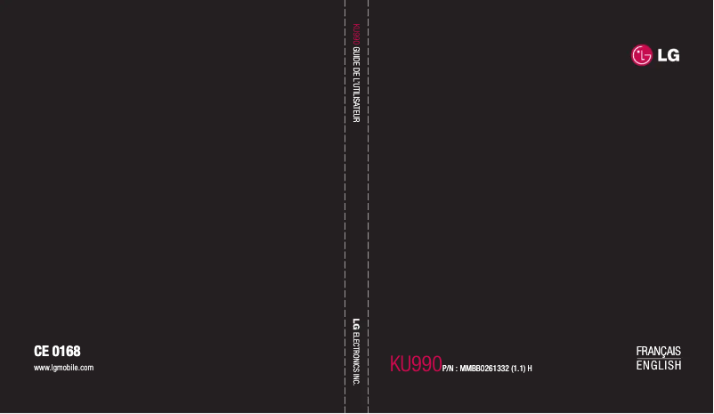 Página 1 del manual Manual de usuario LG KU990