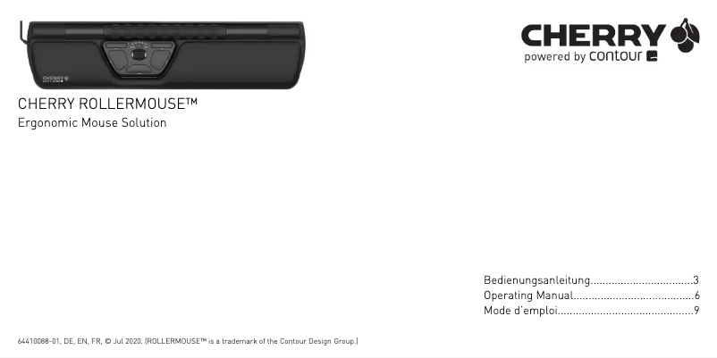 Image de la première page du manuel de l'appareil Rollermouse