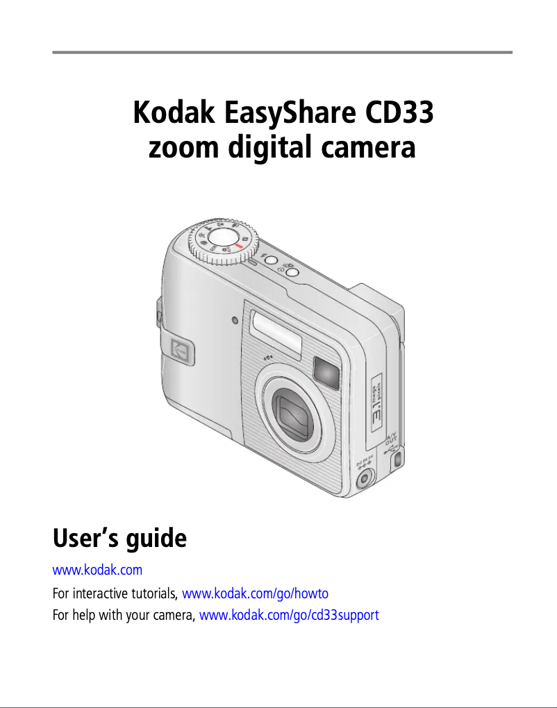 Page 1 de la notice Manuel utilisateur Kodak EasyShare CD33