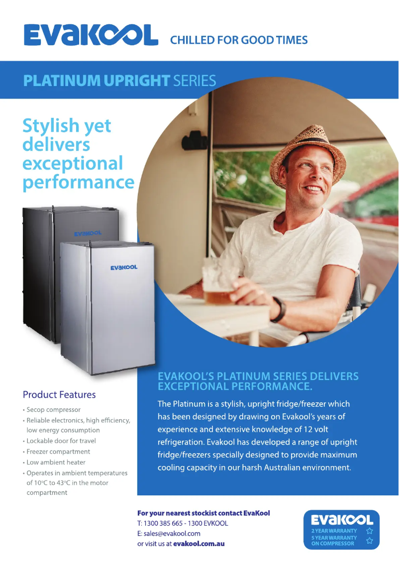 Página 1 del manual Ficha técnica Evakool DC95-SG