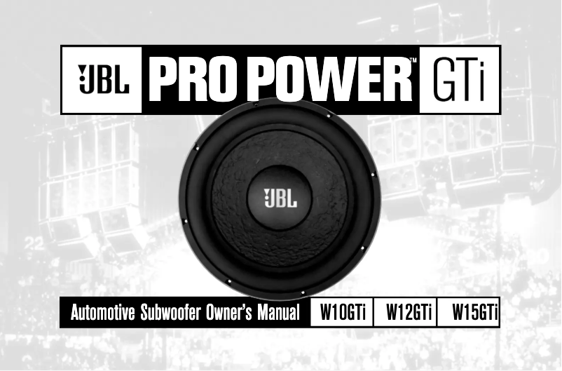 Image de la première page du manuel de l'appareil W10GTi