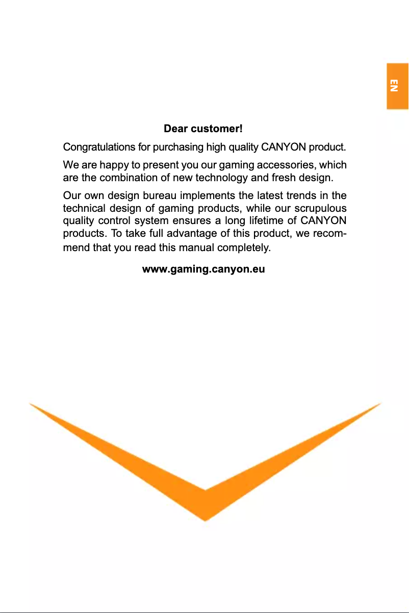 Page 1 de la notice Manuel utilisateur Canyon CND-SKB7