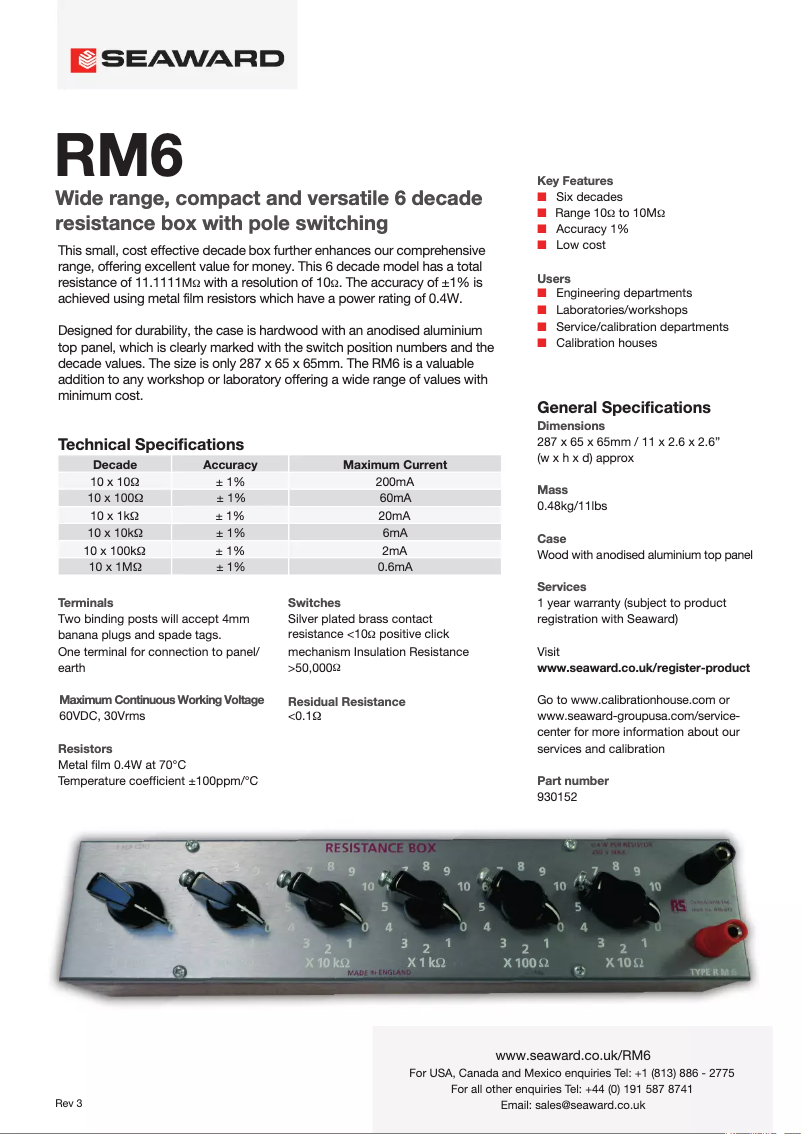 Page 1 de la notice Fiche technique Cropico RM6