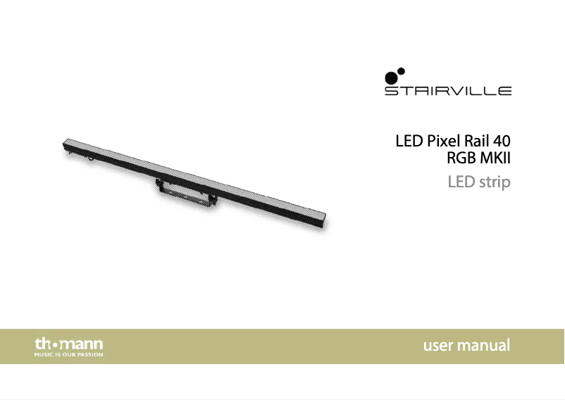 Image de la première page du manuel de l'appareil LED Pixel Rail 40 RGB MKII