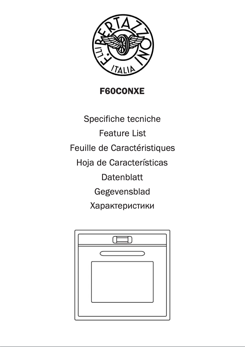 Image de la première page du manuel de l'appareil F60CONXE