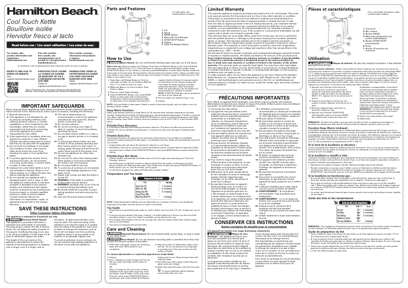 Image de la première page du manuel de l'appareil 41033