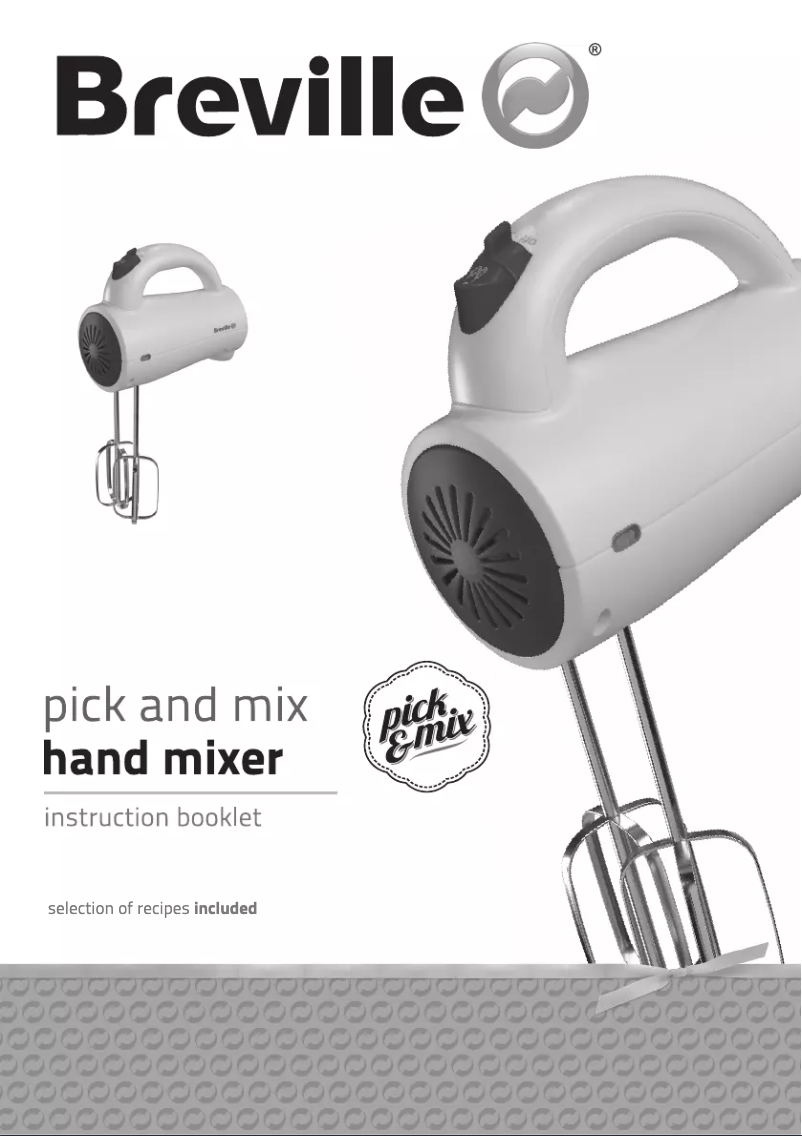 Page n°1 - Manuel utilisateur Breville Pick & Mix VFP070