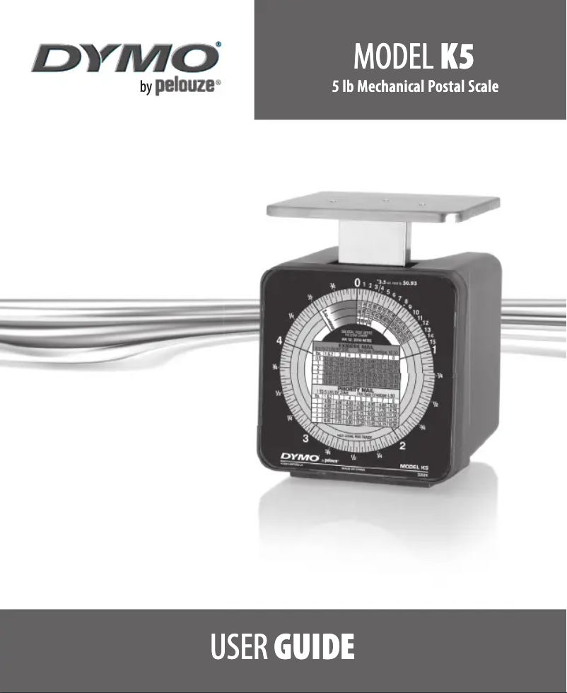 Page n°1 - Manuel utilisateur Dymo K5