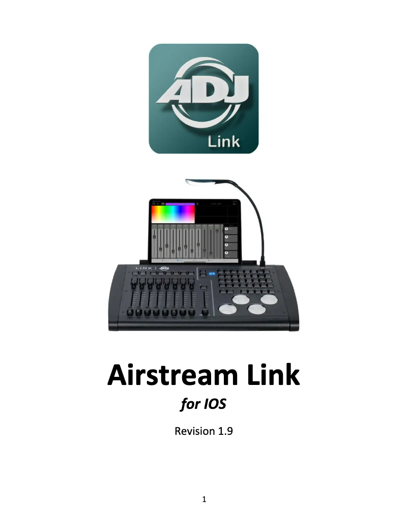 Page 1 de la notice Manuel utilisateur Adj LINK