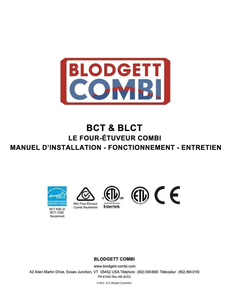 Image de la première page du manuel de l'appareil BCT-102E