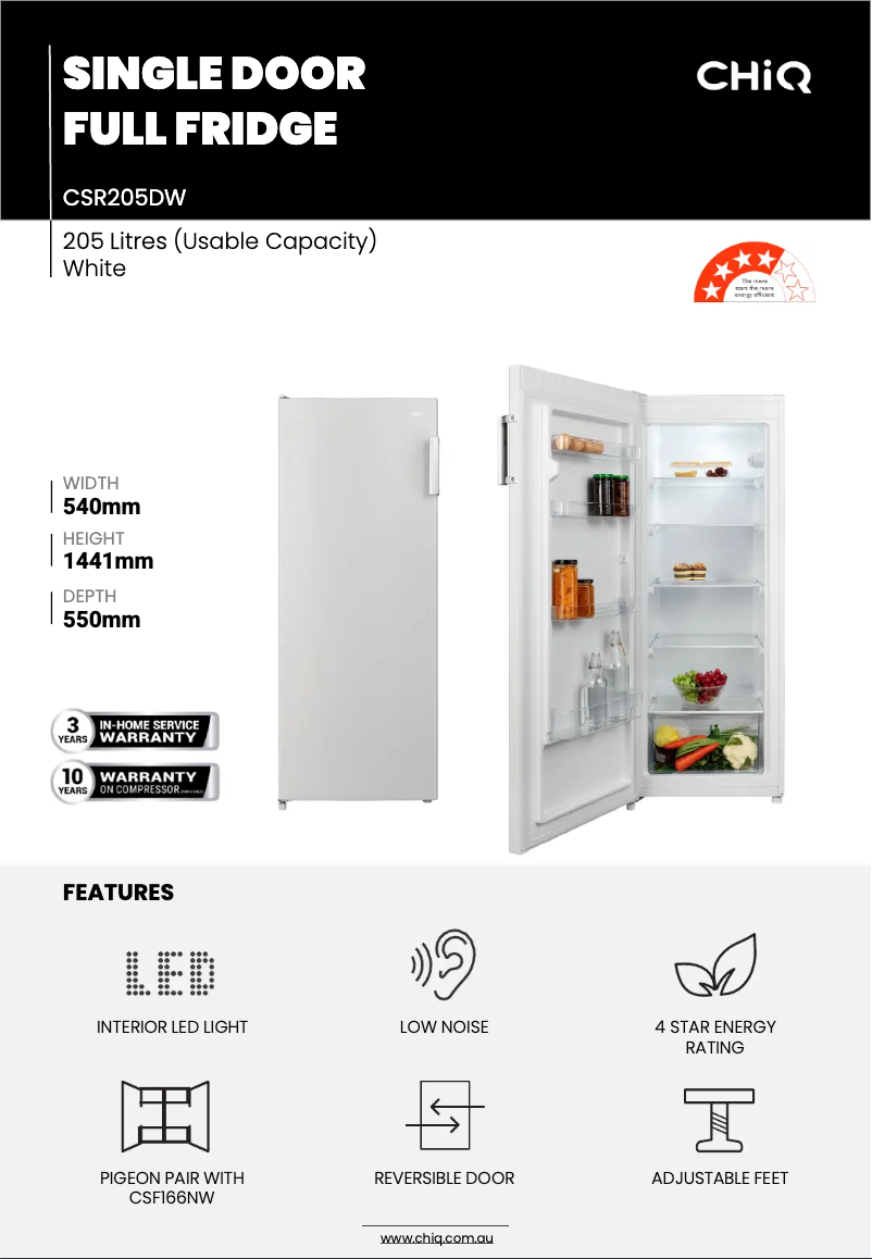 Image de la première page du manuel de l'appareil CSR205DW