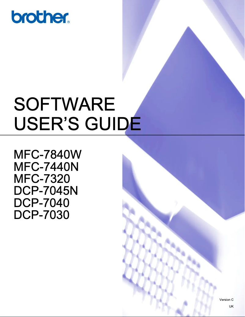 Page n°1 - Manuel utilisateur Brother DCP-7045N