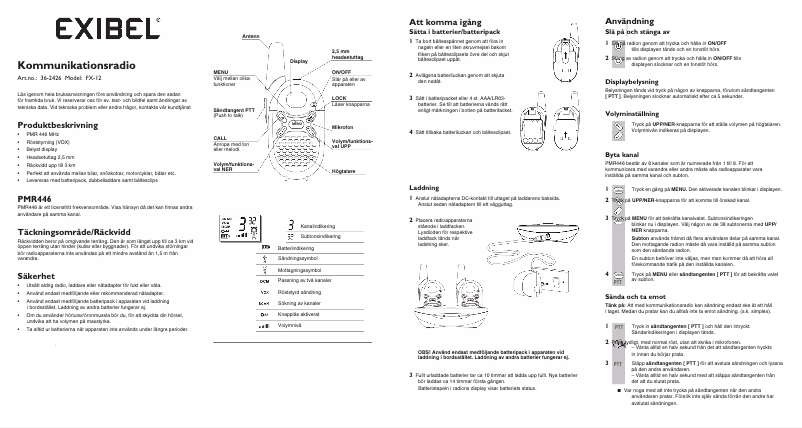 Image de la première page du manuel de l'appareil FX-12
