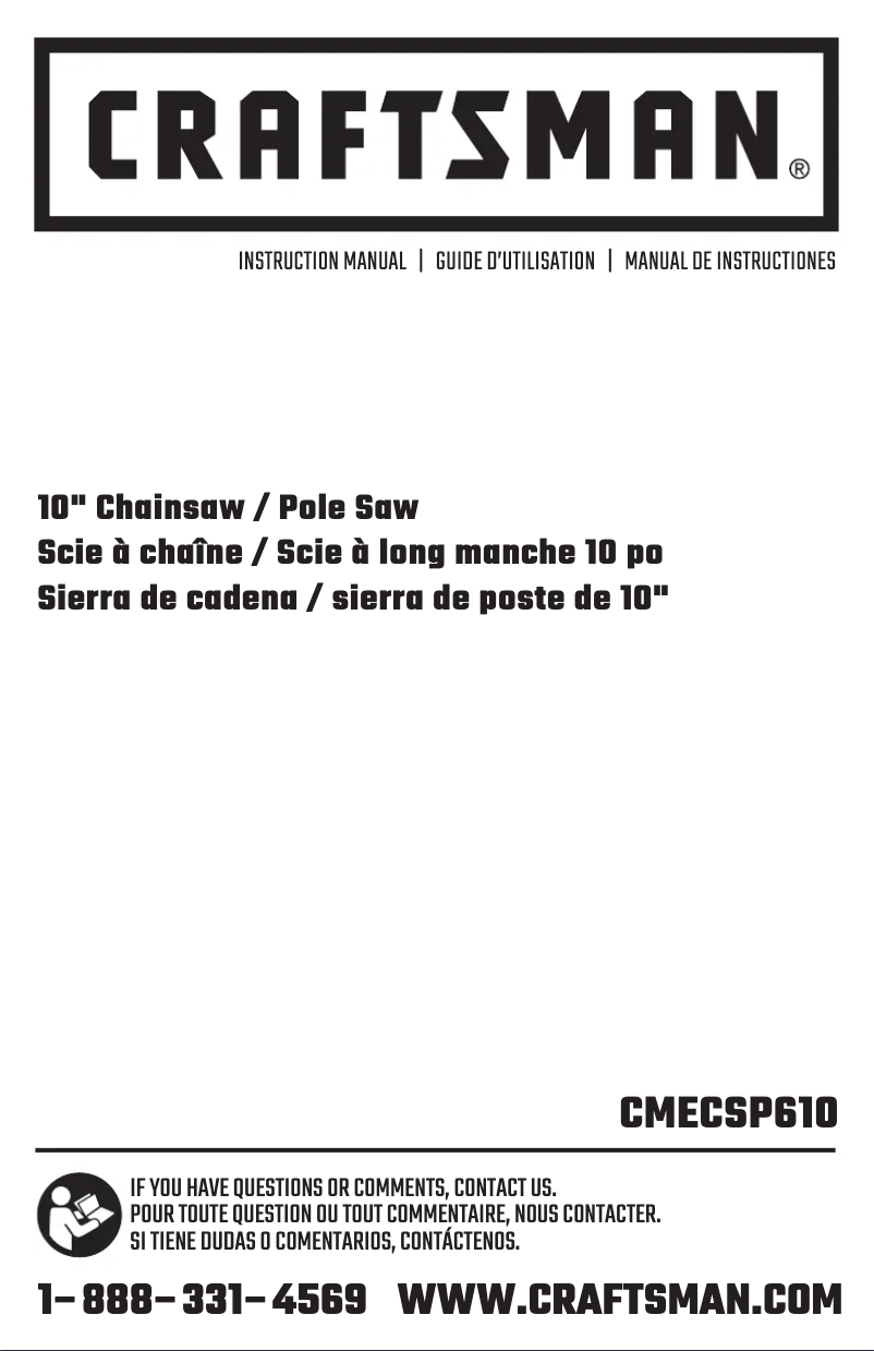 Page n°1 - Manuel utilisateur Craftsman CMCCSP20M1