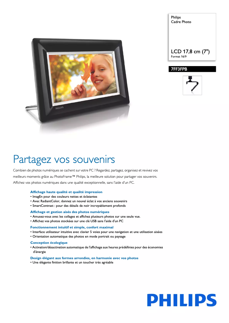 Image de la première page du manuel de l'appareil 7FF3FPB