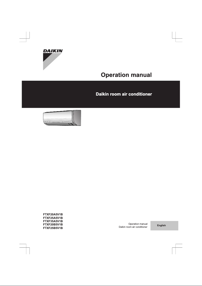Imagen de la primera página del manual del dispositivo FTXF20A