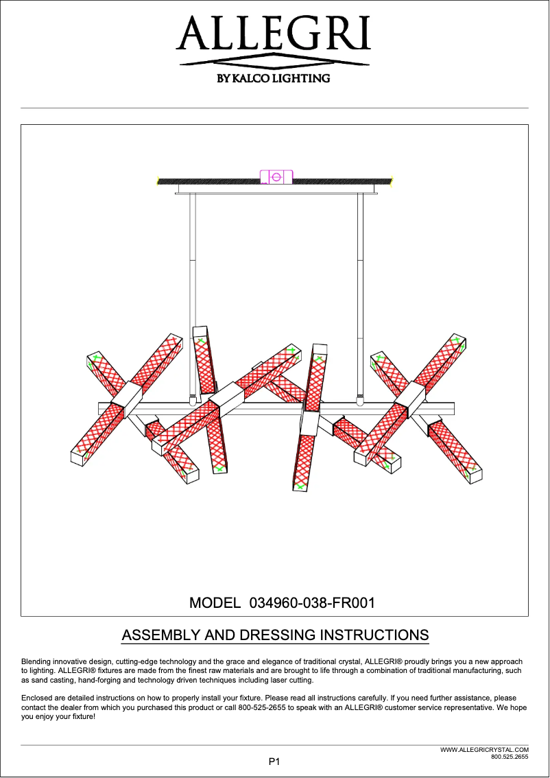 Página 1 del manual Manual de usuario Allegri Apollo 034960-038-FR001