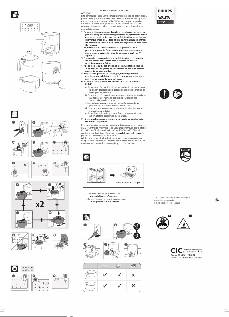 Page 1 of the manual User Manual Philips Walita RI9252