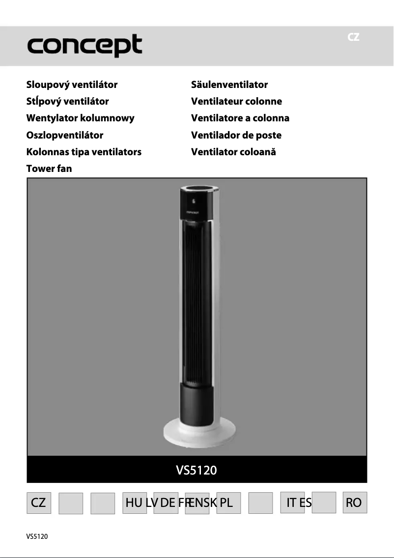Image de la première page du manuel de l'appareil VS5120