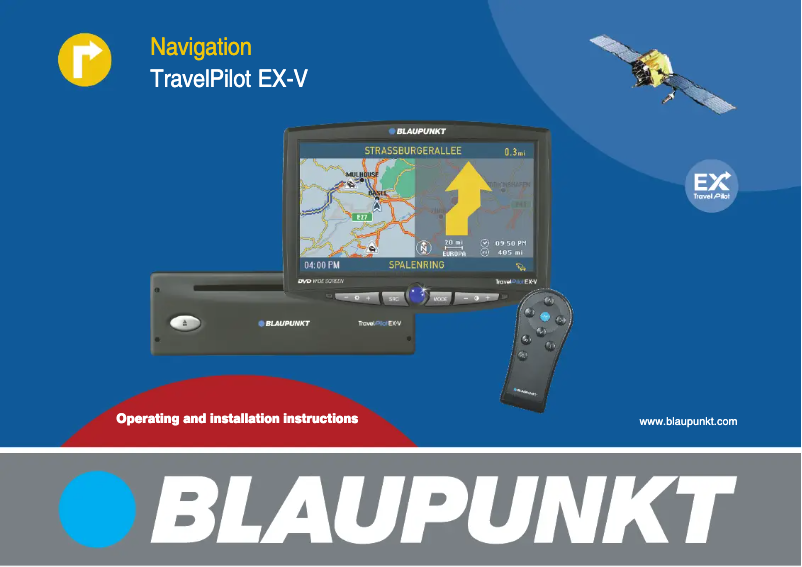 Page 1 de la notice Manuel utilisateur Blaupunkt TravelPilot EX-V
