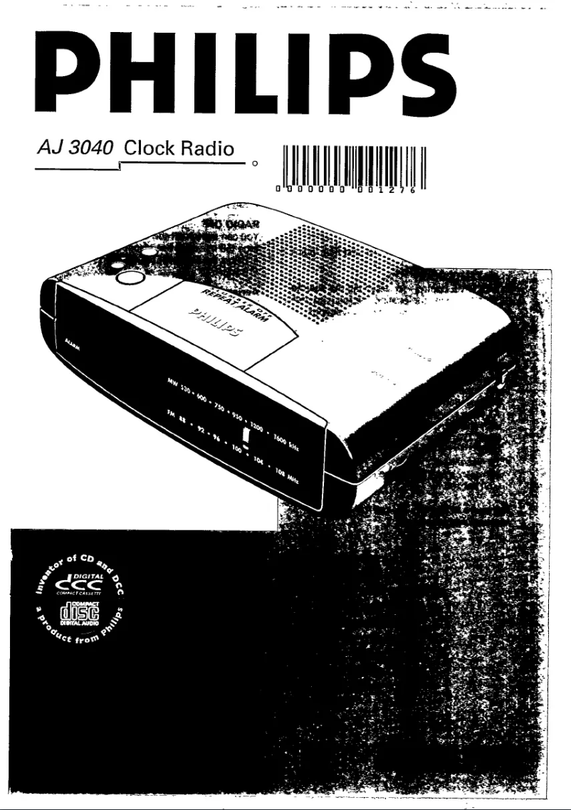 Page 1 de la notice Manuel utilisateur Philips AJ 3040
