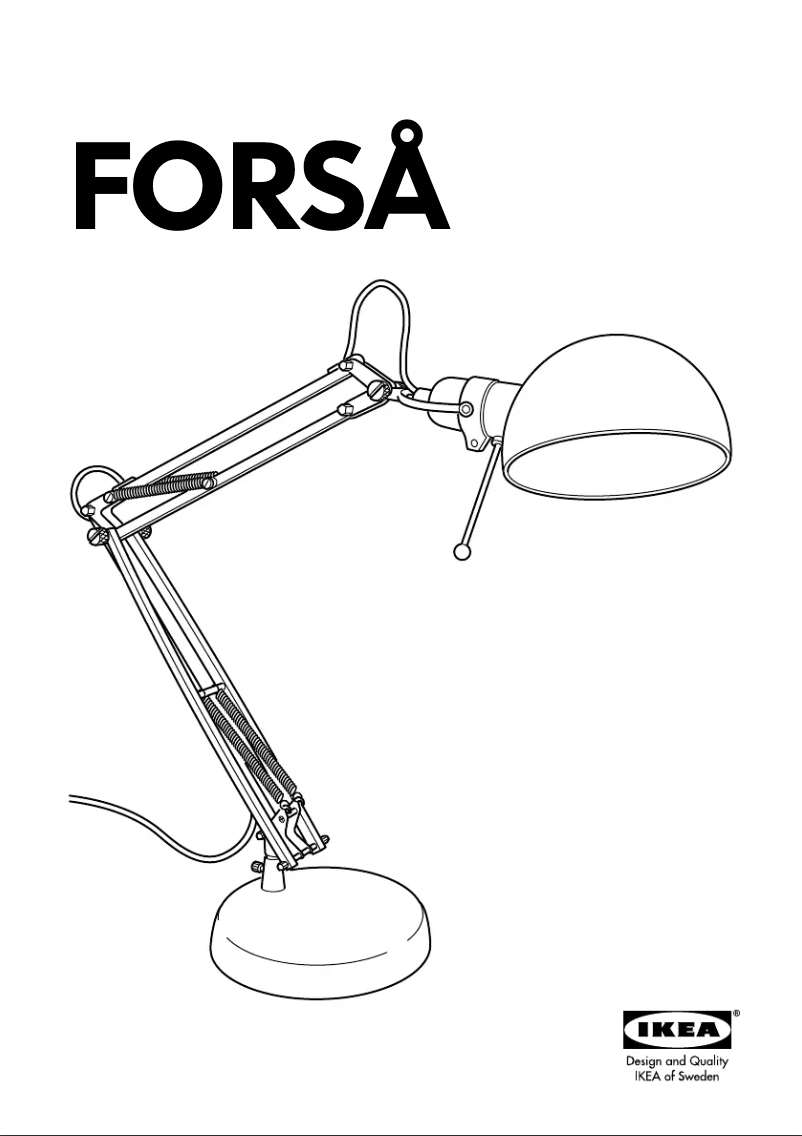 Image de la première page du manuel de l'appareil FORSA