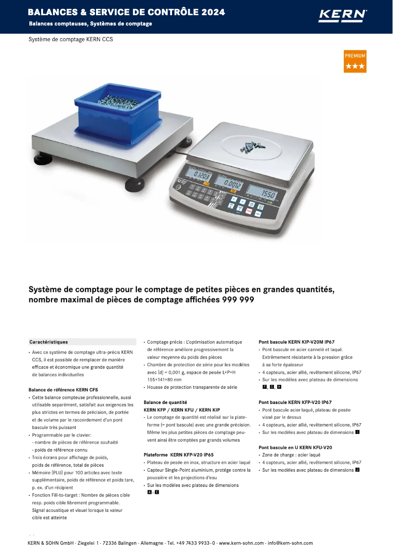 Page n°1 - Brochure Kern CCS 600K-2U