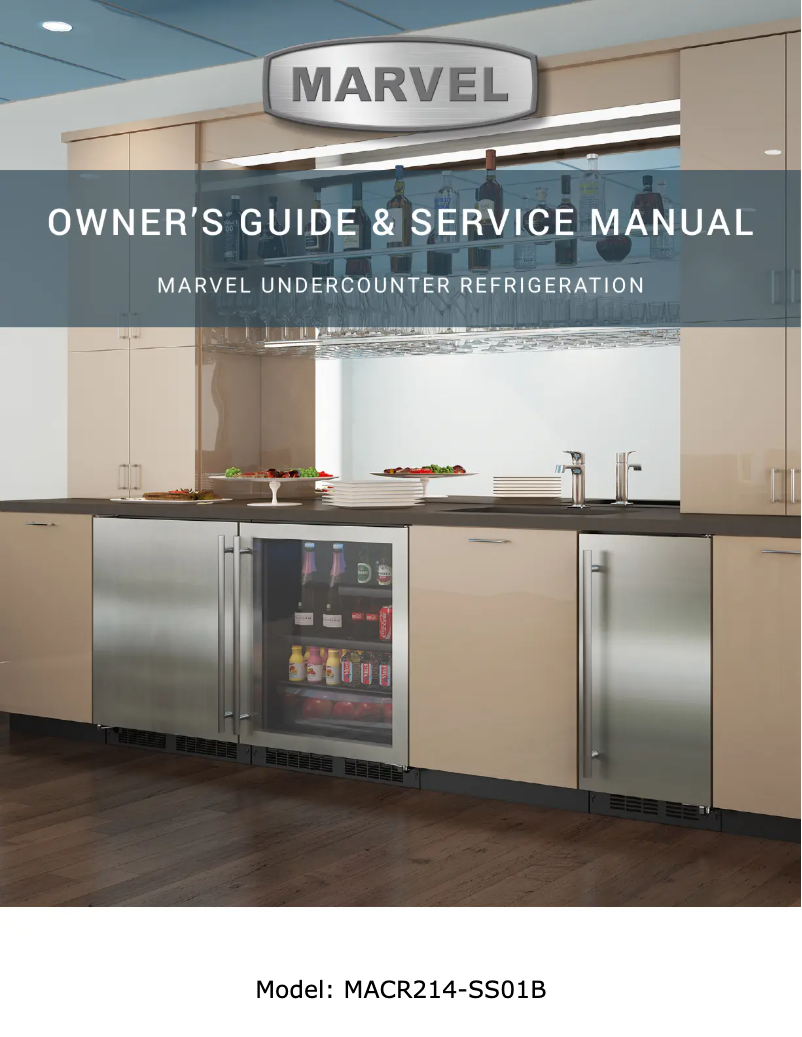Page 1 de la notice Manuel utilisateur Marvel MACR214-SS01B