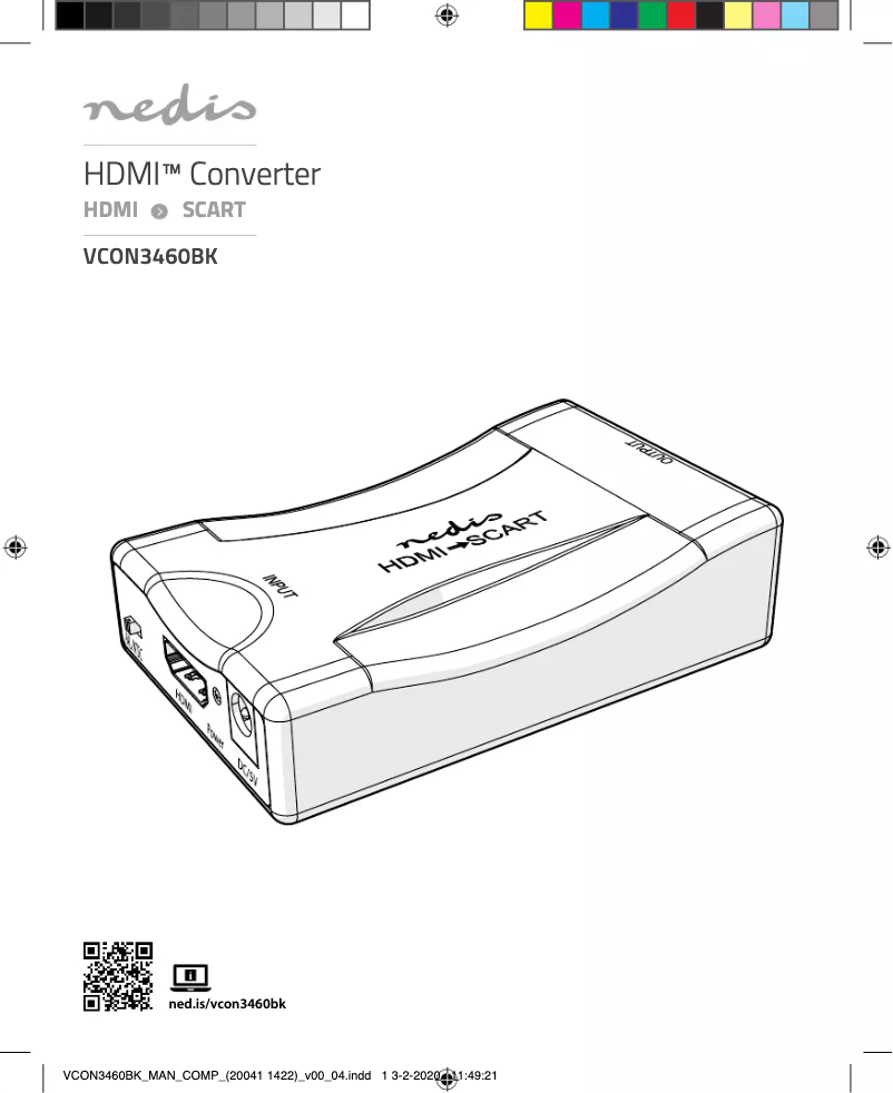 Image de la première page du manuel de l'appareil VCON3460BK