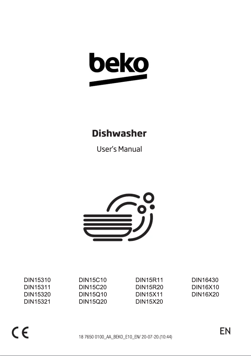 Page 1 de la notice Manuel utilisateur Beko DIN16X20