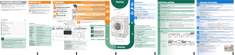Page 1 de la notice Manuel d'utilisation et d'entretien Siemens WI14S441EU