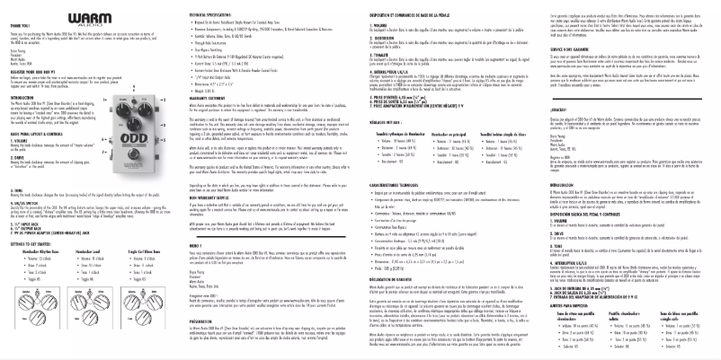 Página 1 del manual Manual de usuario Warm Audio ODD Box V1