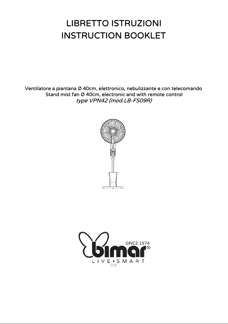 Página 1 del manual Manual de usuario Bimar VPN42