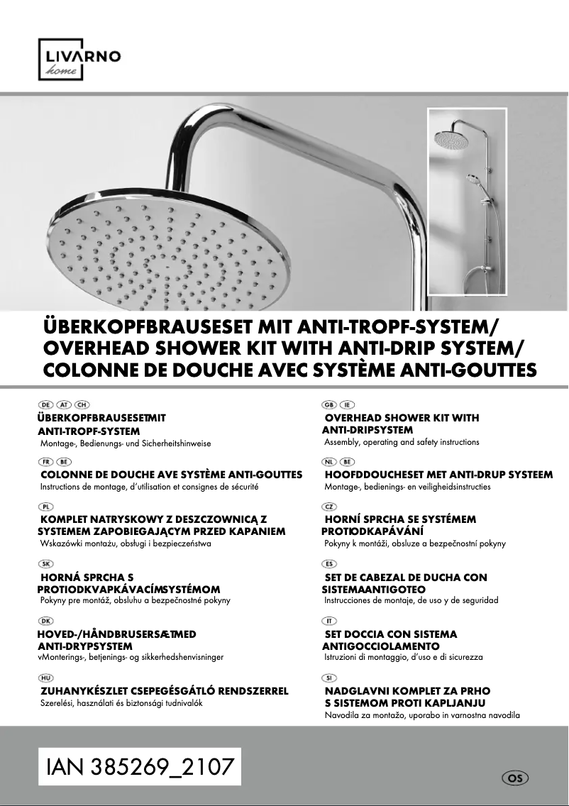 Page 1 de la notice Manuel utilisateur Livarno Lux IAN 385269