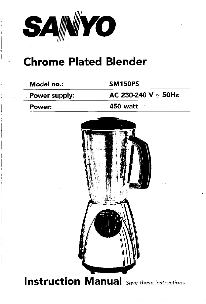 Page 1 de la notice Manuel utilisateur Sanyo SM-150PS