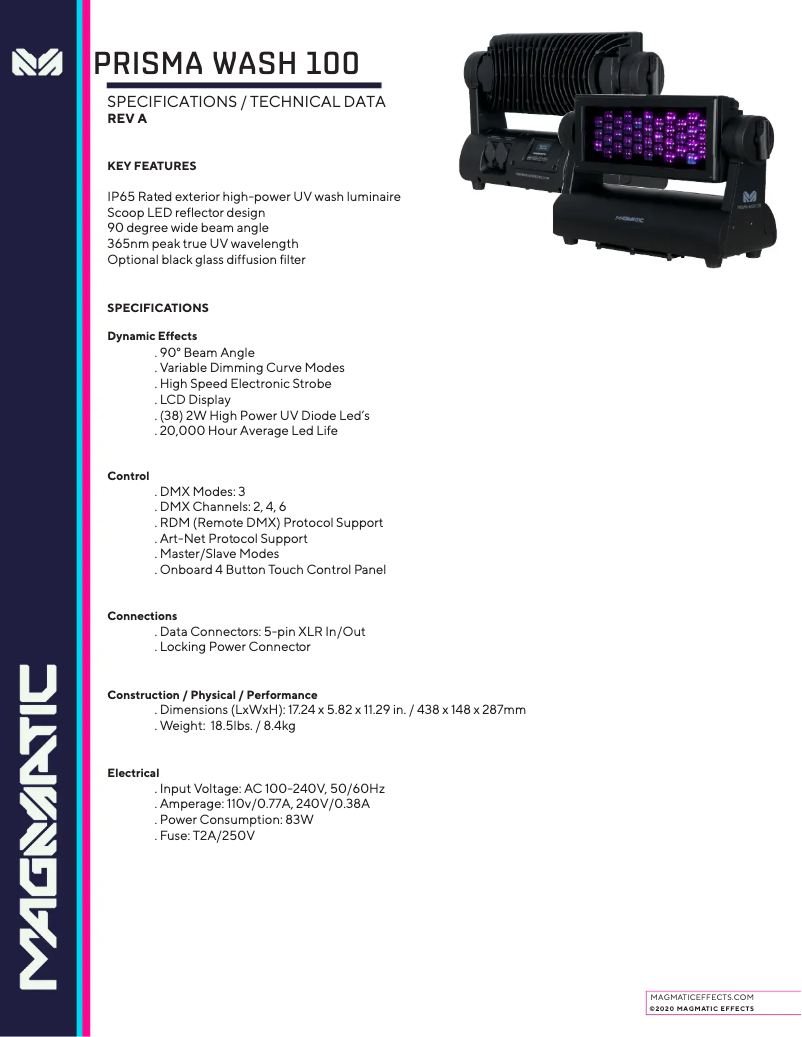 Image de la première page du manuel de l'appareil Prisma Wash 100