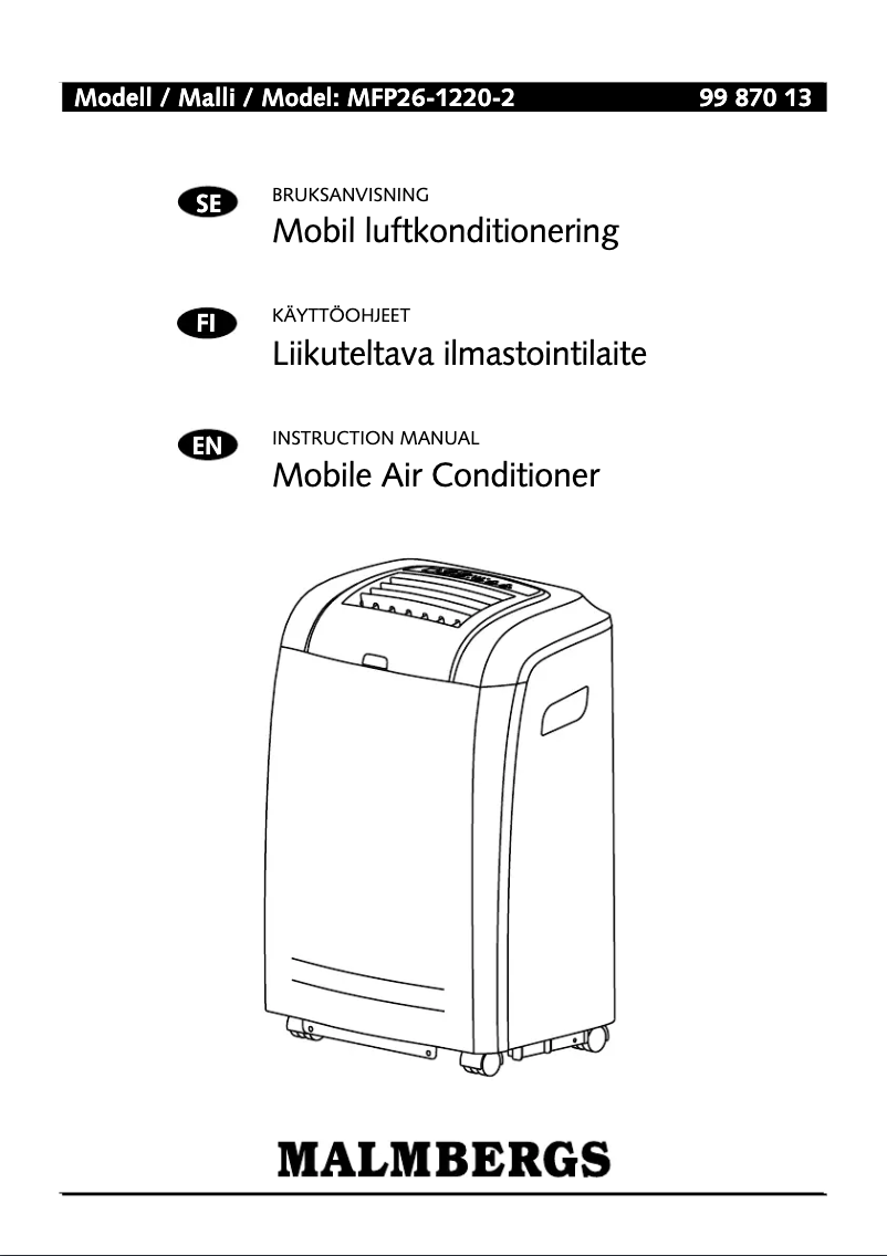 Image de la première page du manuel de l'appareil MFP26-1220-2